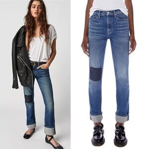 NEW Mother The Dutchie Ankle Cuff Jeans in Beer Me Denim